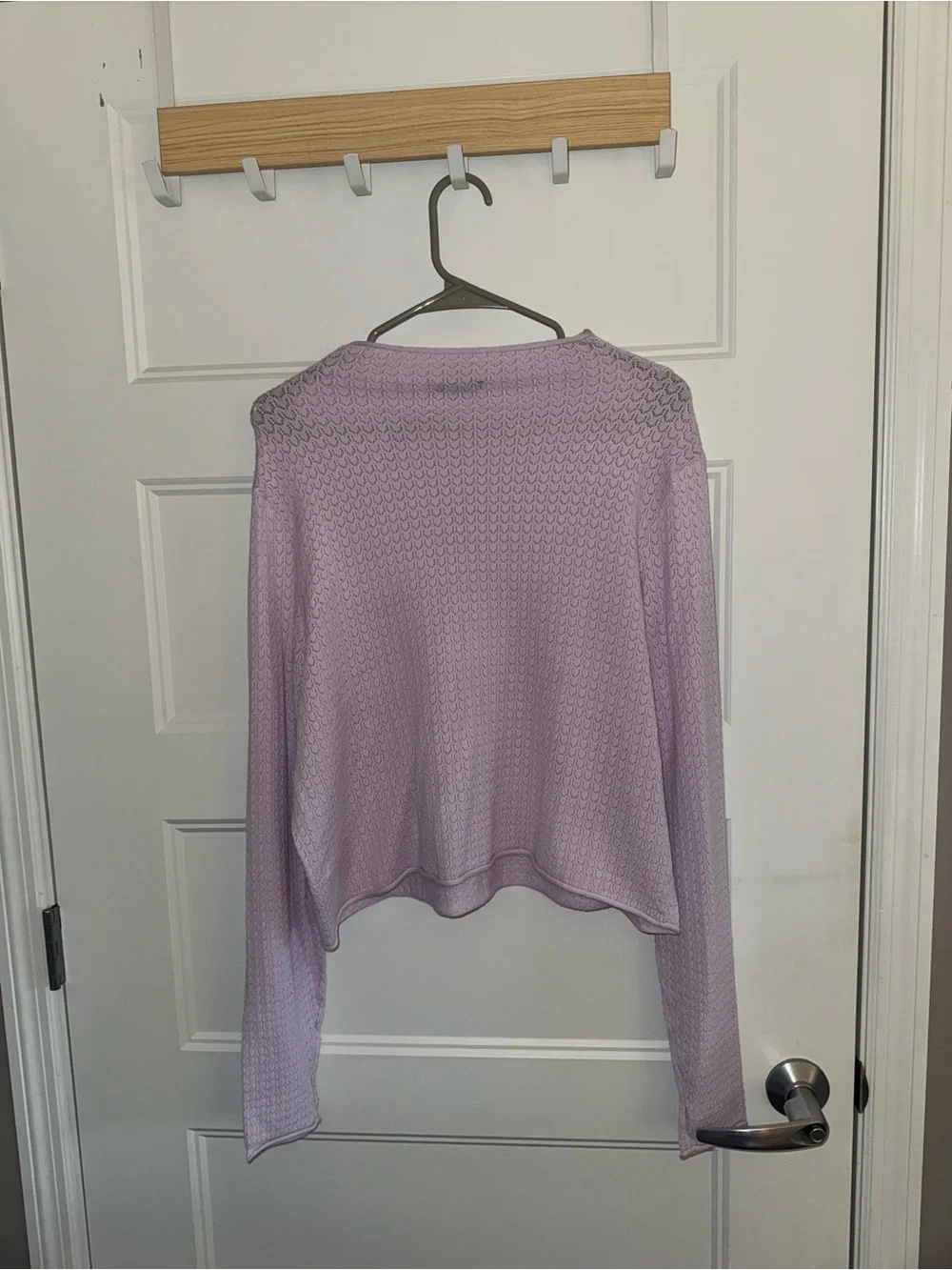 wild fable Lavender Textured Long-Sleeve Knit Top - Picture 3 of 3